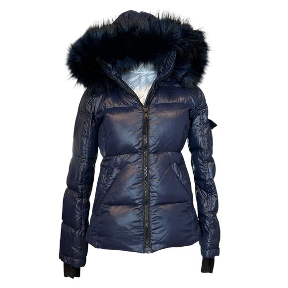 s13 Jackets & Blazers - S13 New York Down Puffer Coat Faux Fur Hood Sz S